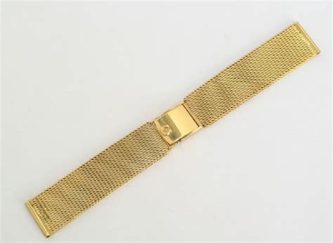 solid gold omega watch bracelet|original Omega Watch bands.